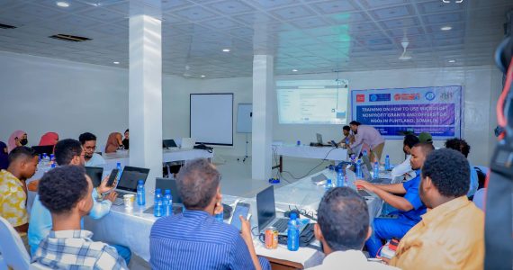 Bareedo Platform trains 42 at-risk civil society organizations on how to use the Microsoft nonprofit’s secure software and products in Garowe, Puntland, Somalia to improve their digital security capacity
